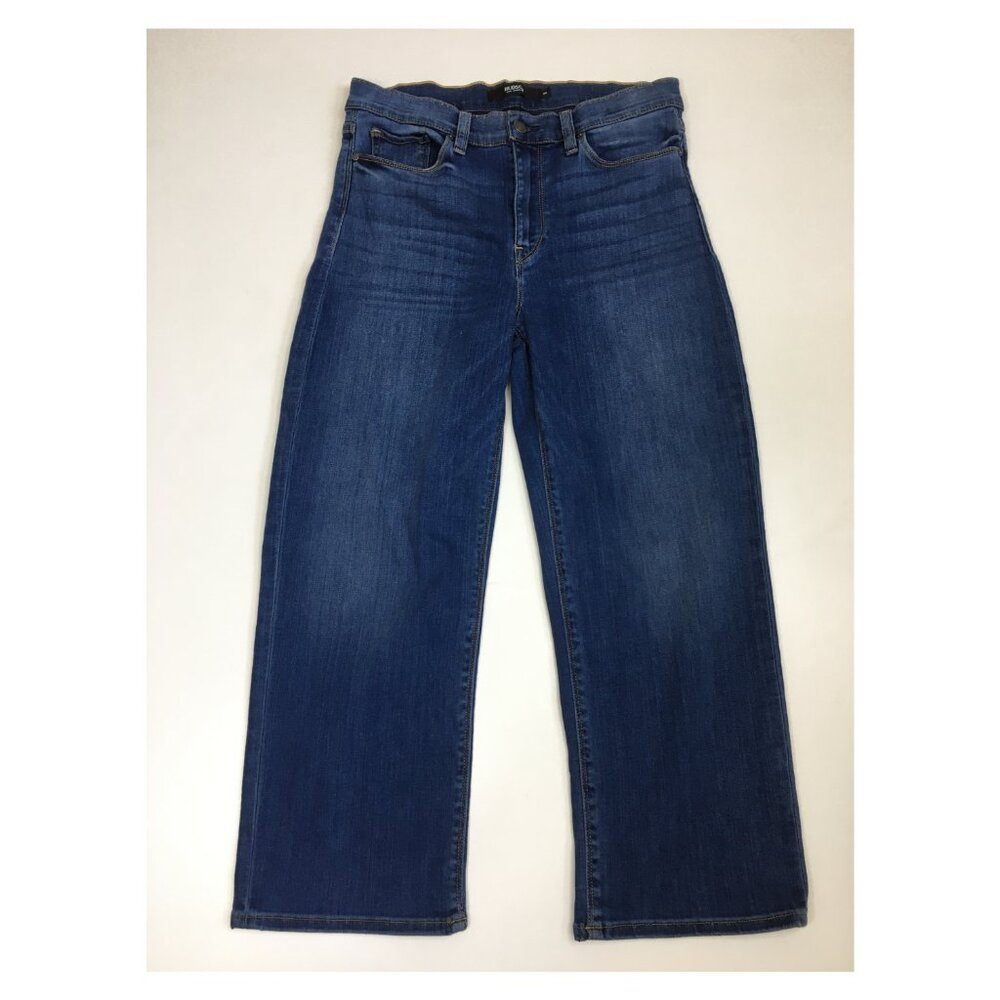 HUDSON Denim STELLA Mid-Rise Crop Mid-Rise Straight 5 Pocket Logo Hardware Jeans